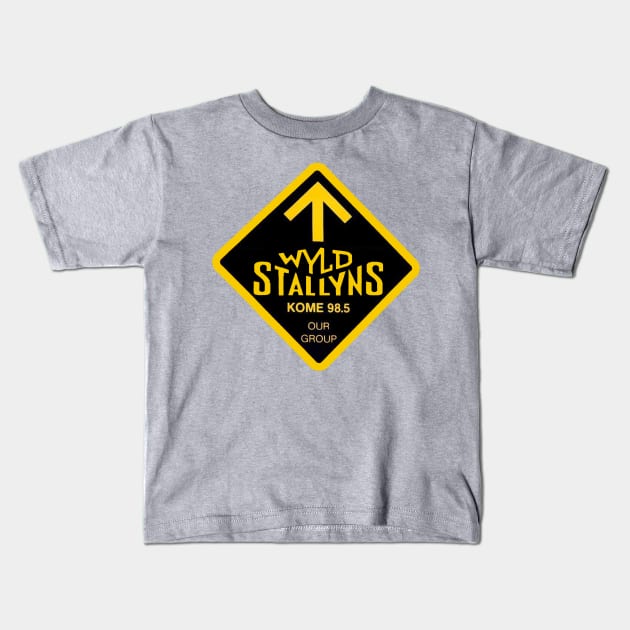 KOME 98.5 Loves Wyld Stallyns Kids T-Shirt by RetroZest
